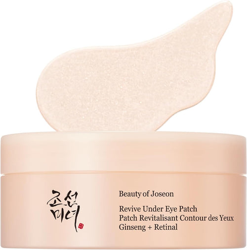 Beauty of Joseon Revive under Eye Patch Retinal Ginseng for Puffy under Eye Bag Masks Collagen Peptide Korean Skincare for Women and Men, 60 Sheets 30 Pairs