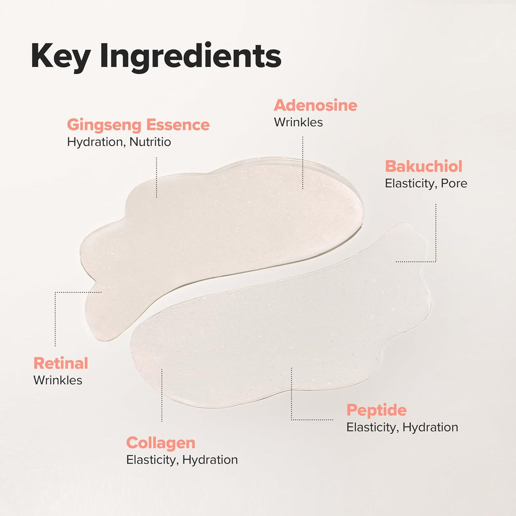 Beauty of Joseon Revive under Eye Patch Retinal Ginseng for Puffy under Eye Bag Masks Collagen Peptide Korean Skincare for Women and Men, 60 Sheets 30 Pairs
