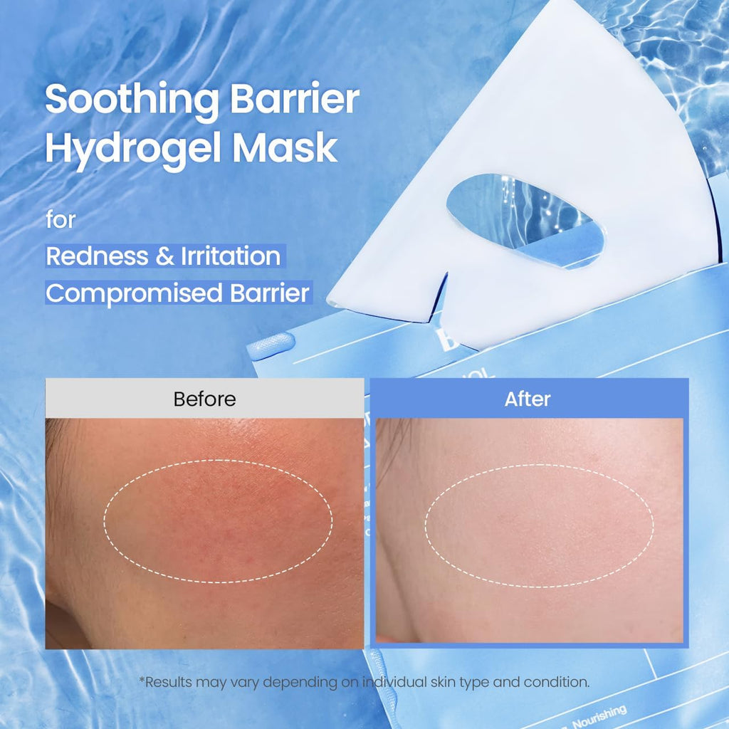 BIODANCE Hydro Cera-Nol Real Deep Face Mask 4 Pcs | after Sun Care, Sunburn Relief, Soothing | Hydrogel Overnight Mask | Korean Face Mask for Glass Skin | Korean Skincare