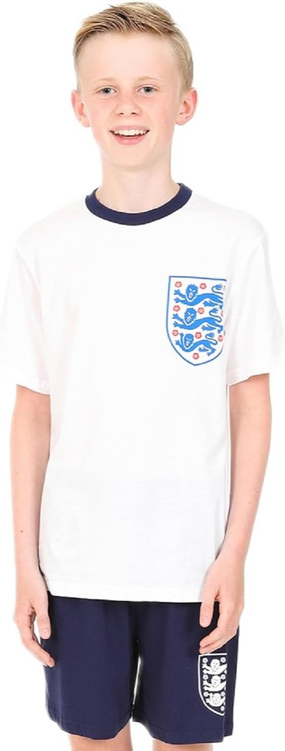 Official England Football Team Boys Short Cotton Pyjama Set