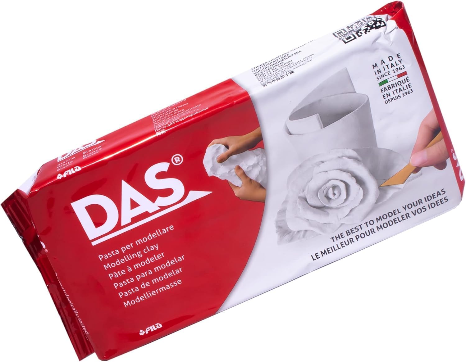 DAS White 1 Kg Air Drying Modelling Clay, Made in Italy