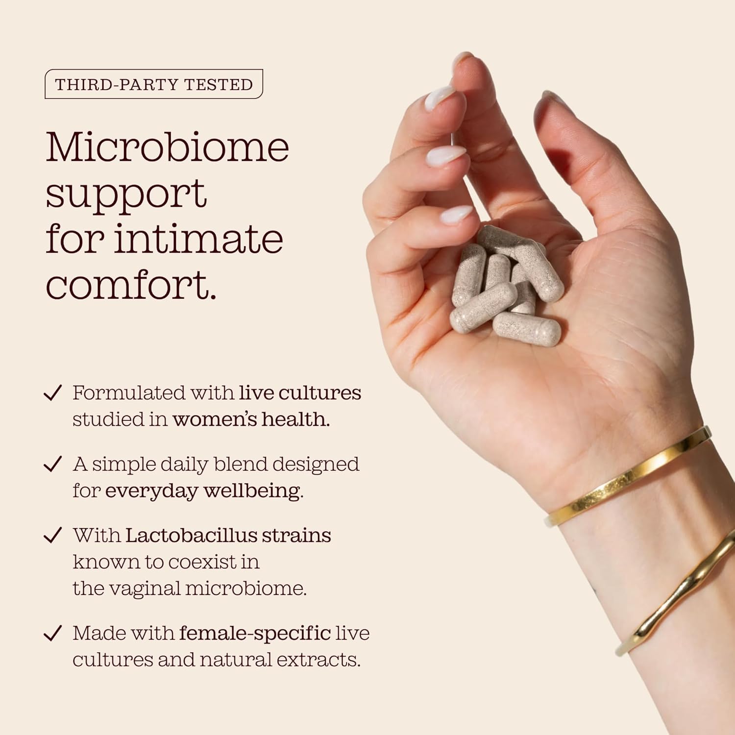 Intimate Flora for Women | 20 Billion CFU Fortified with 15,000Mg Cranberry, Fenugreek & Chlorella | Bio Cultures for Women'S Intimate Flora | 60 Capsules | Free Soul