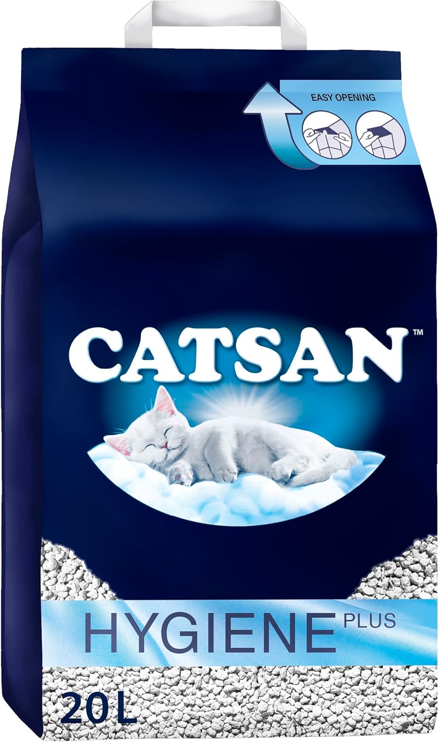 Catsan Hygiene plus Cat Litter White, 20L