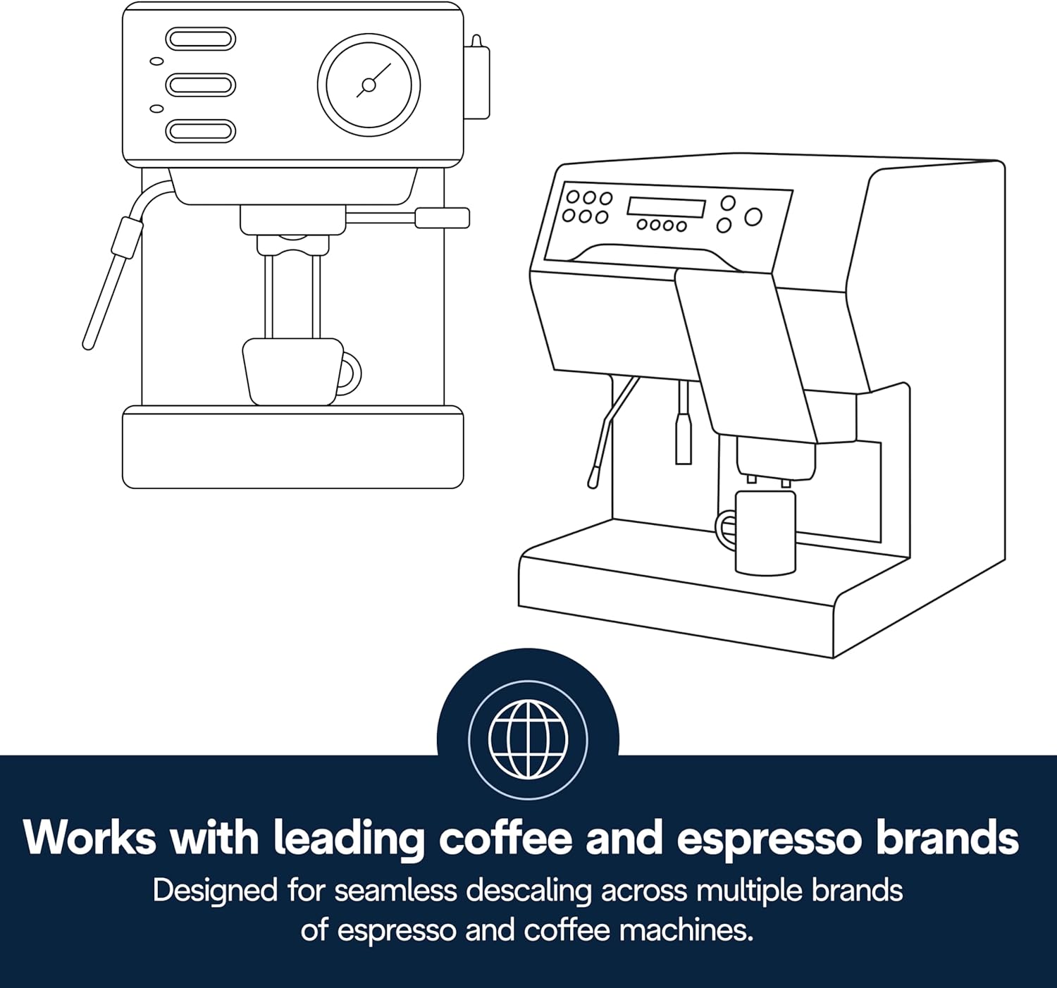 De'Longhi Ecodecalk Descaler DLSC500, 5 Decalcification Doses, Coffee Machine Descaler, Coffee Machine Maintenance Accessory, Plant-Based Ingredients, Bottle with 5 Doses, 500Ml