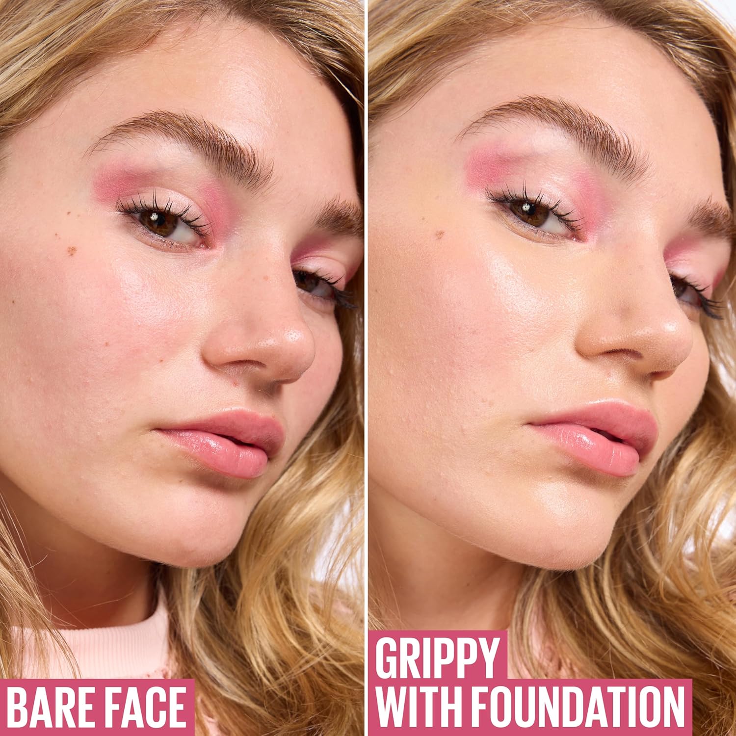Maybelline New York Grippy Serum Makeup Primer 30ml, Glides on like a Serum, up to 24H Wear, Instantly Plumps & Hydrates Skin, +2% Niacinamide, Water-Based Formula, Suitable for All Skin Types (30Ml)
