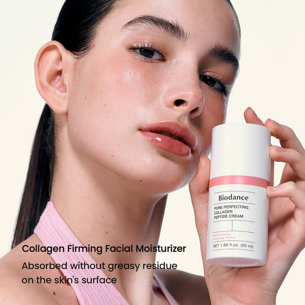 BIODANCE Pore Perfecting Collagen Peptide Cream, Hydrating, Plumping, Pore Care, Firming Facial Moisturizer, Korean Skin Care, Gifts for Women | 1.69 Fl.Oz, 50Ml